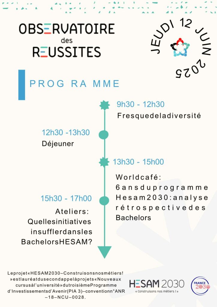 Programme de la journée d'études sur les réussites étudiantes